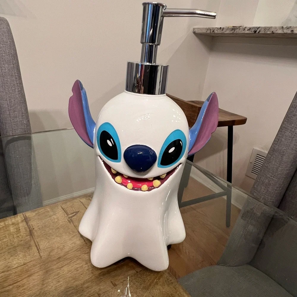 Disney Stitch Soap Dispenser - White and Blue Halloween